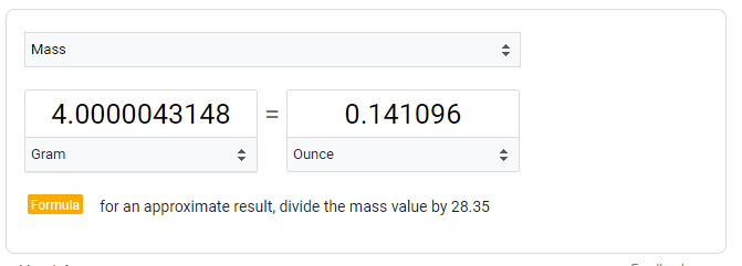 convert ounces to grams